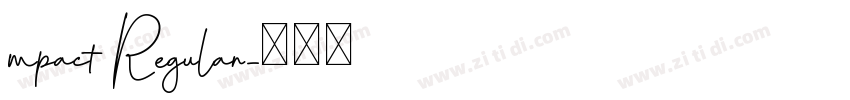 mpact Regular字体转换